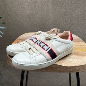Gucci Ace Stripe Ivory women sneakers
